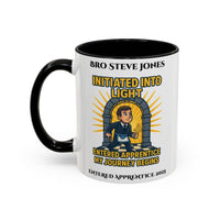 Premium Personalised Freemason Colour Rim Mug - Entered Apprentice - Initiated into Light - Masonic Mugs