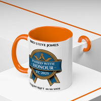 Premium Personalised Freemason Colour Rim Mug - Fellowcraft - Passed with Honour - Masonic Mugs