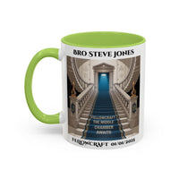 Premium Personalised Freemason Colour Rim Mug - Fellowcraft - The middle chamber awaits - Masonic Mugs
