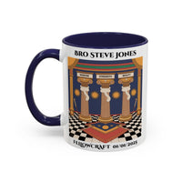 Premium Personalised Freemason Colour Rim Mug - Fellowcraft - Wisdom Strength Beauty - Masonic Mugs