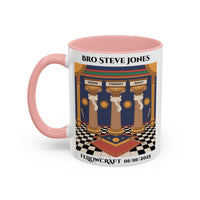 Premium Personalised Freemason Colour Rim Mug - Fellowcraft - Wisdom Strength Beauty - Masonic Mugs