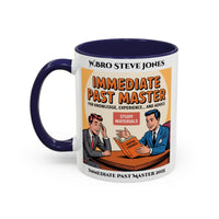 Premium Personalised Freemason Colour Rim Mug - Immediate Past Master Design - For Knowledge Exeperience and Advice - Masonic Mugs