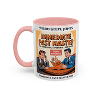 Premium Personalised Freemason Colour Rim Mug - Immediate Past Master Design - For Knowledge Exeperience and Advice - Masonic Mugs