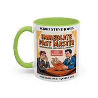 Premium Personalised Freemason Colour Rim Mug - Immediate Past Master Design - For Knowledge Exeperience and Advice - Masonic Mugs