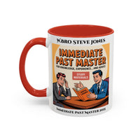 Premium Personalised Freemason Colour Rim Mug - Immediate Past Master Design - For Knowledge Exeperience and Advice - Masonic Mugs