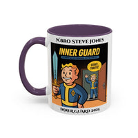 Premium Personalised Freemason Colour Rim Mug - Inner Guard Design - The Sword may be ceremonial - Masonic Mugs