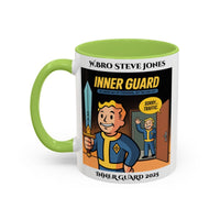Premium Personalised Freemason Colour Rim Mug - Inner Guard Design - The Sword may be ceremonial - Masonic Mugs