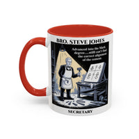 Premium Personalised Freemason Colour Rim Mug - Mark Masonry - Masonic Mugs