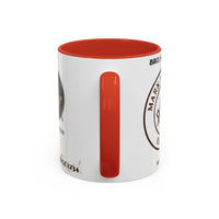 Premium Personalised Freemason Colour Rim Mug - Mark Masonry Emblem - Masonic Mugs