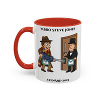 Premium Personalised Freemason Colour Rim Mug - Meme - Dr Who - Masonic Mugs