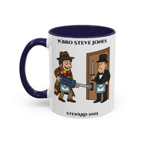 Premium Personalised Freemason Colour Rim Mug - Meme - Dr Who - Masonic Mugs