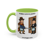 Premium Personalised Freemason Colour Rim Mug - Meme - Dr Who - Masonic Mugs