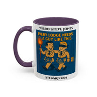 Premium Personalised Freemason Colour Rim Mug - Meme - Every lodge needs a guy like this - Masonic Mugs