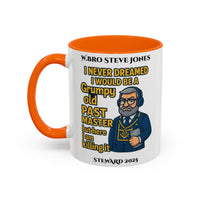 Premium Personalised Freemason Colour Rim Mug - Meme - I never dreamed i would be a grumpy past master - Masonic Mugs
