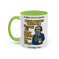 Premium Personalised Freemason Colour Rim Mug - Meme - I never dreamed i would be a grumpy past master - Masonic Mugs