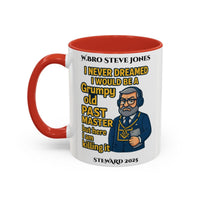 Premium Personalised Freemason Colour Rim Mug - Meme - I never dreamed i would be a grumpy past master - Masonic Mugs