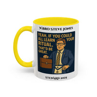 Premium Personalised Freemason Colour Rim Mug - Meme - If you can learn all your ritual - Masonic Mugs