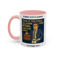 Premium Personalised Freemason Colour Rim Mug - Meme - If you can learn all your ritual - Masonic Mugs