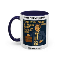 Premium Personalised Freemason Colour Rim Mug - Meme - If you can learn all your ritual - Masonic Mugs