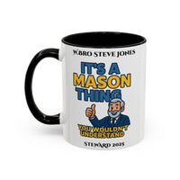 Premium Personalised Freemason Colour Rim Mug - Meme - its a mason thing, you wouldn't understand it - Masonic Mugs