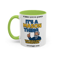Premium Personalised Freemason Colour Rim Mug - Meme - its a mason thing, you wouldn't understand it - Masonic Mugs