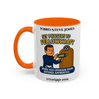 Premium Personalised Freemason Colour Rim Mug - Meme - Set Phasers to Fellowcraft - Masonic Mugs