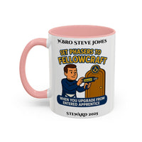 Premium Personalised Freemason Colour Rim Mug - Meme - Set Phasers to Fellowcraft - Masonic Mugs