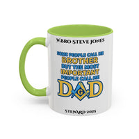 Premium Personalised Freemason Colour Rim Mug - Meme - Some people call me brother - Masonic Mugs