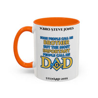 Premium Personalised Freemason Colour Rim Mug - Meme - Some people call me brother - Masonic Mugs