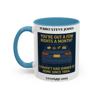 Premium Personalised Freemason Colour Rim Mug - Meme - Your'e out for a few nights a week? - Masonic Mugs