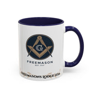 Premium Personalised Freemason Colour Rim Mug - Royal Ark Mariners - Masonic Mugs