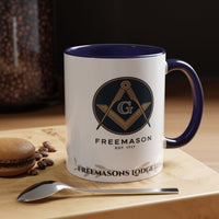 Premium Personalised Freemason Colour Rim Mug - Royal Ark Mariners - Masonic Mugs