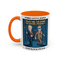 Premium Personalised Freemason Colour Rim Mug - Senior Deacon Design - trust me ive done this before - Masonic Mugs