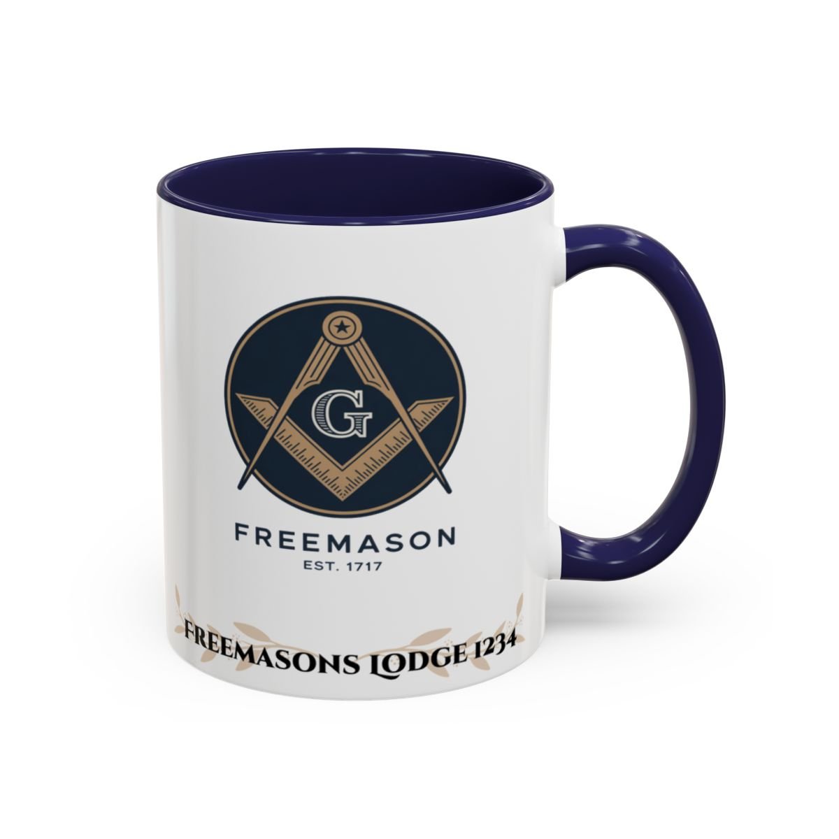 Premium Personalised Freemason Colour Rim Mug - Third Degree - Master Mason - I know the legend of Hiram Abiff - Masonic Mugs