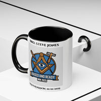 Premium Personalised Freemason Colour Rim Mug - Third Degree - Master Mason - Raised and Ready - Masonic Mugs