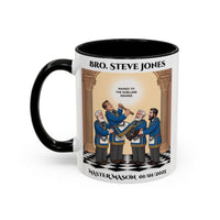 Premium Personalised Freemason Colour Rim Mug - Third Degree - Master Mason - Raised to the sublime degree - Masonic Mugs