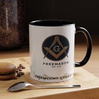 Premium Personalised Freemason Colour Rim Mug - Third Degree - Master Mason - Rasied to Master - Masonic Mugs