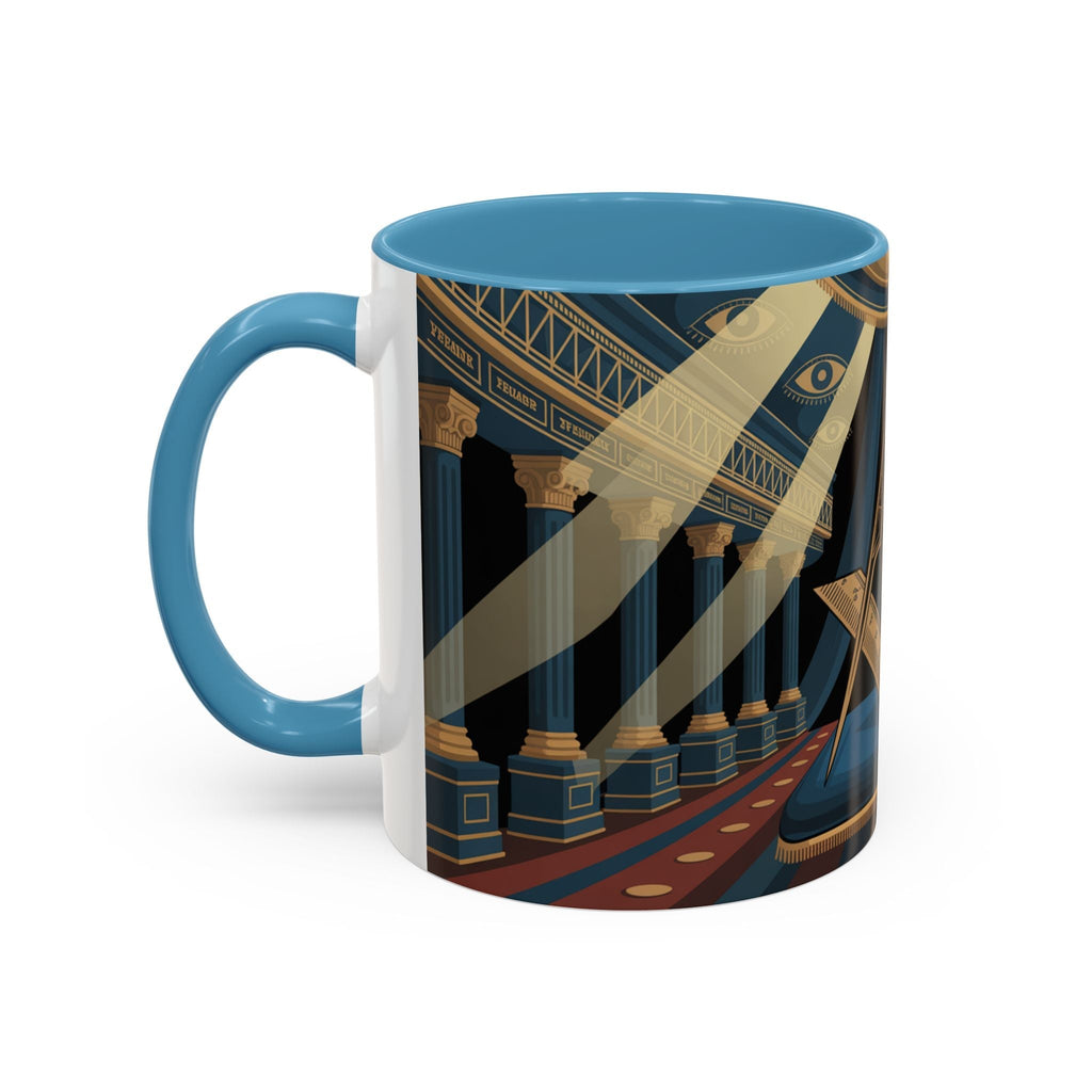 Premium Ready to Go Accent Coffee Mug | Unique Gift for Freemasons, Rituals, Collectibles, Home Decor, Coffee Lover's Item - Masonic Mugs