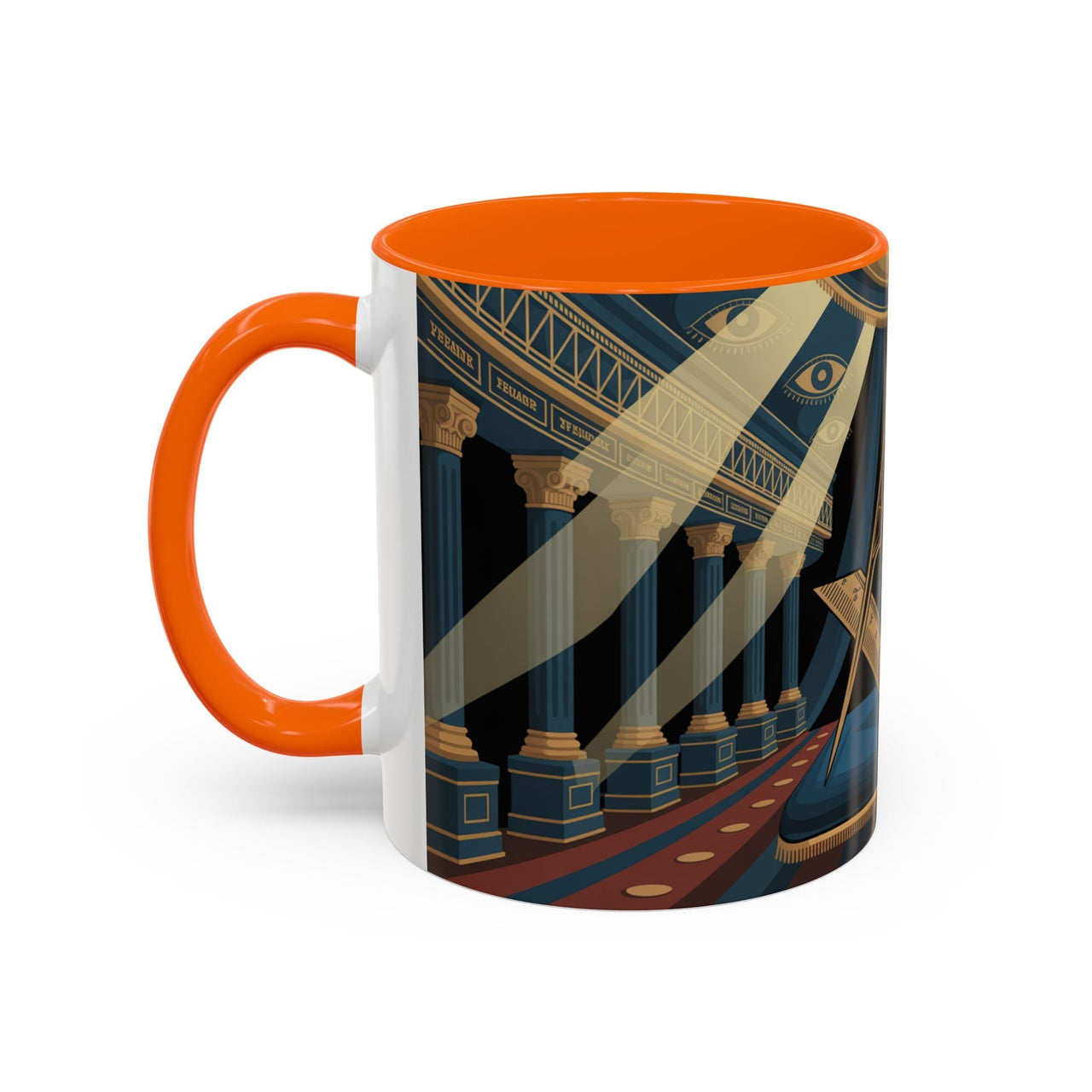 Premium Ready to Go Accent Coffee Mug | Unique Gift for Freemasons, Rituals, Collectibles, Home Decor, Coffee Lover's Item - Masonic Mugs