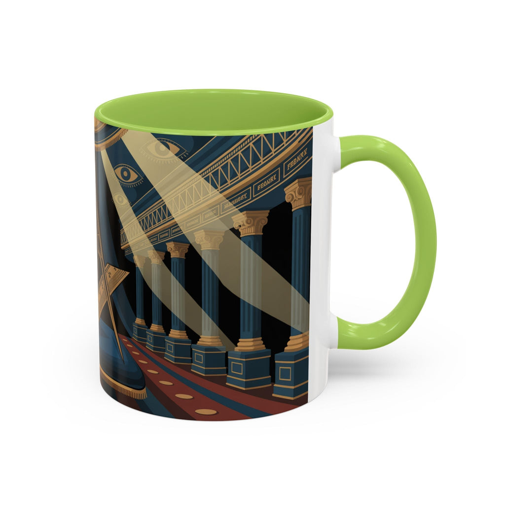 Premium Ready to Go Accent Coffee Mug | Unique Gift for Freemasons, Rituals, Collectibles, Home Decor, Coffee Lover's Item - Masonic Mugs