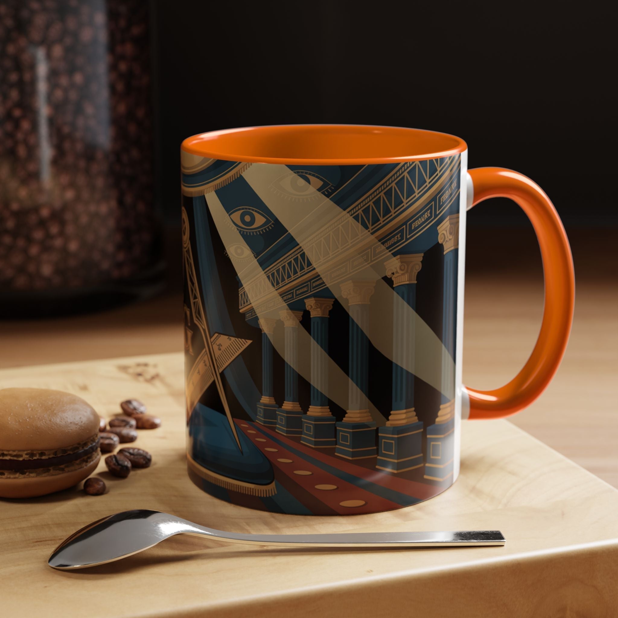 Premium Ready to Go Accent Coffee Mug | Unique Gift for Freemasons, Rituals, Collectibles, Home Decor, Coffee Lover's Item - Masonic Mugs