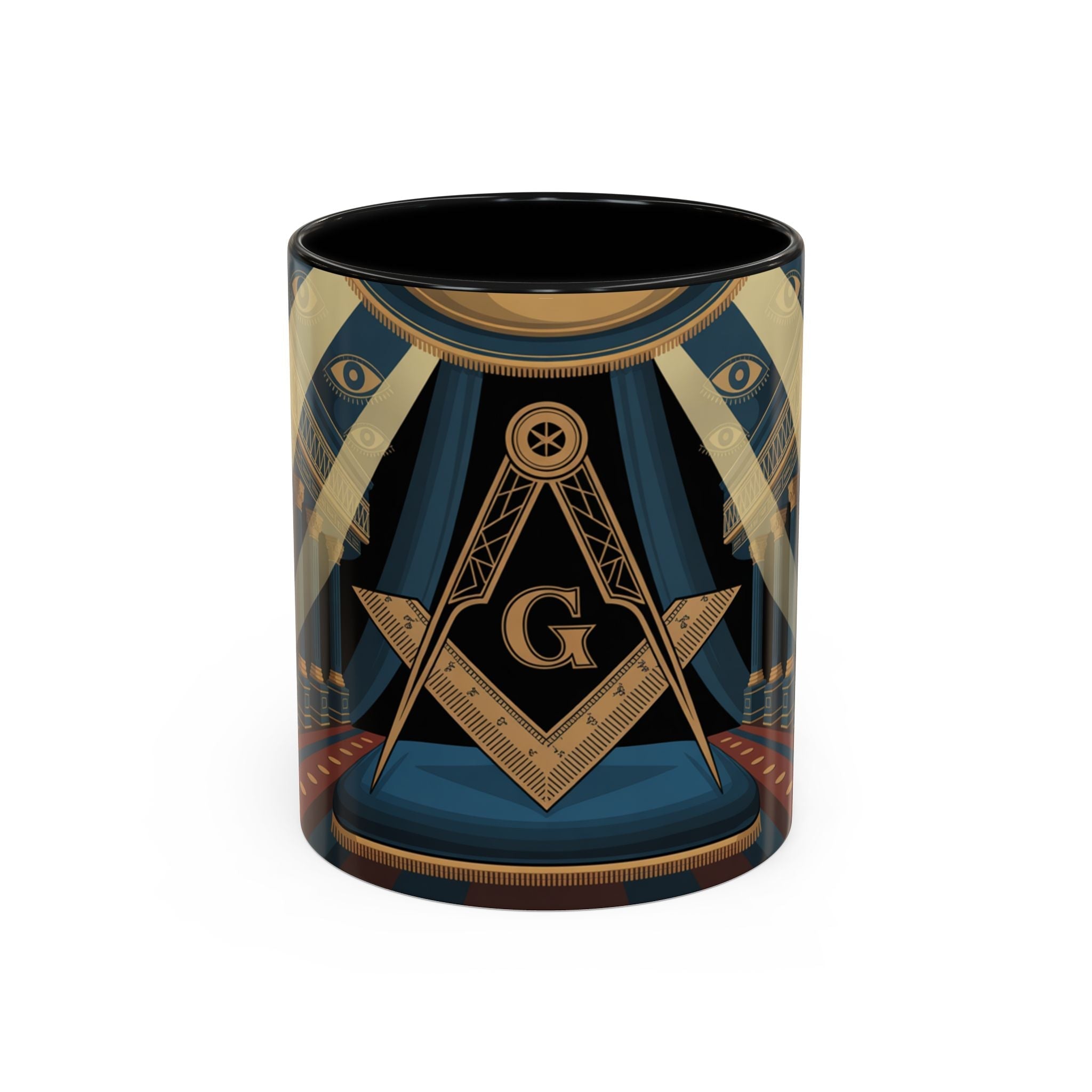 Premium Ready to Go Accent Coffee Mug | Unique Gift for Freemasons, Rituals, Collectibles, Home Decor, Coffee Lover's Item - Masonic Mugs
