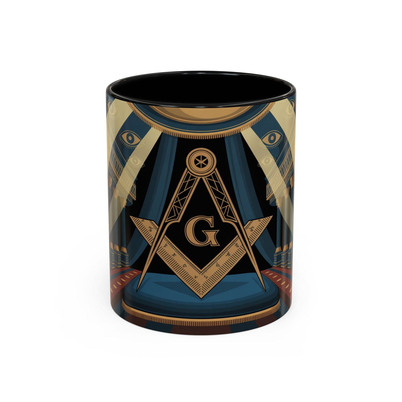 Premium Ready to Go Accent Coffee Mug | Unique Gift for Freemasons, Rituals, Collectibles, Home Decor, Coffee Lover's Item - Masonic Mugs