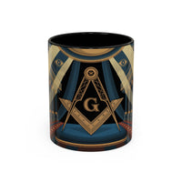 Premium Ready to Go Accent Coffee Mug | Unique Gift for Freemasons, Rituals, Collectibles, Home Decor, Coffee Lover's Item - Masonic Mugs