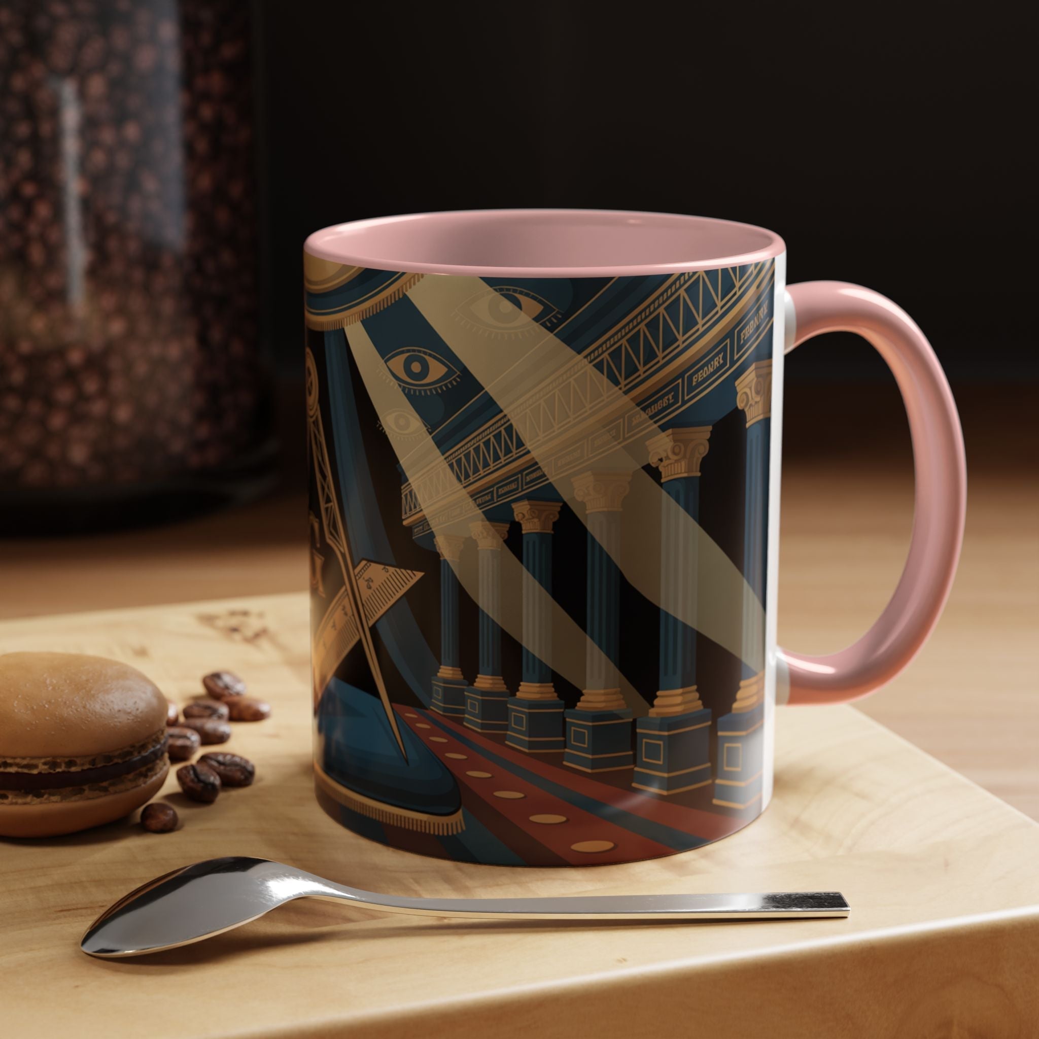 Premium Ready to Go Accent Coffee Mug | Unique Gift for Freemasons, Rituals, Collectibles, Home Decor, Coffee Lover's Item - Masonic Mugs