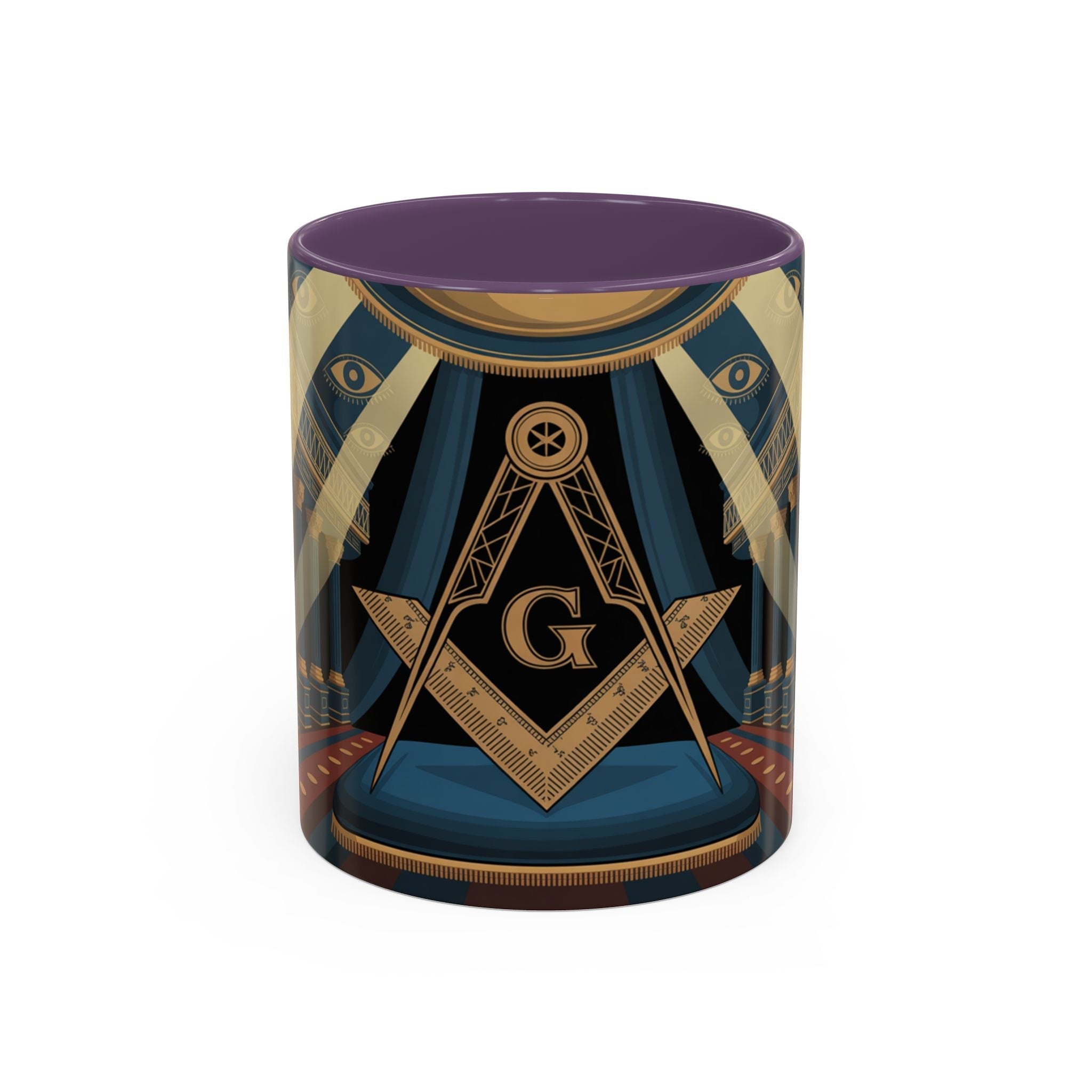 Premium Ready to Go Accent Coffee Mug | Unique Gift for Freemasons, Rituals, Collectibles, Home Decor, Coffee Lover's Item - Masonic Mugs