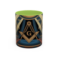 Premium Ready to Go Accent Coffee Mug | Unique Gift for Freemasons, Rituals, Collectibles, Home Decor, Coffee Lover's Item - Masonic Mugs
