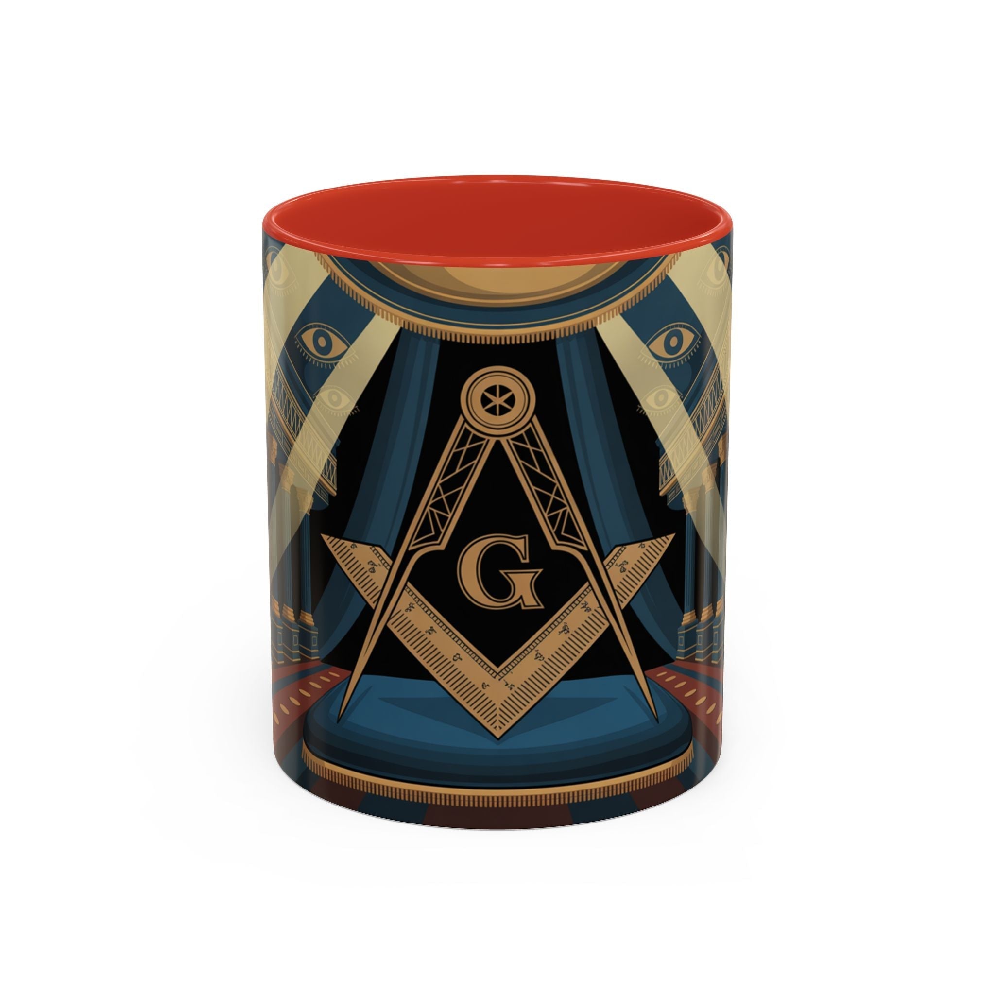 Premium Ready to Go Accent Coffee Mug | Unique Gift for Freemasons, Rituals, Collectibles, Home Decor, Coffee Lover's Item - Masonic Mugs