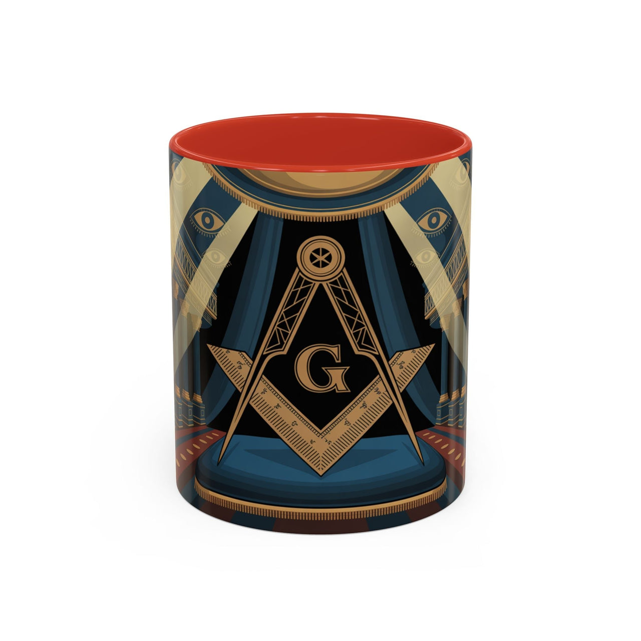 Premium Ready to Go Accent Coffee Mug | Unique Gift for Freemasons, Rituals, Collectibles, Home Decor, Coffee Lover's Item - Masonic Mugs