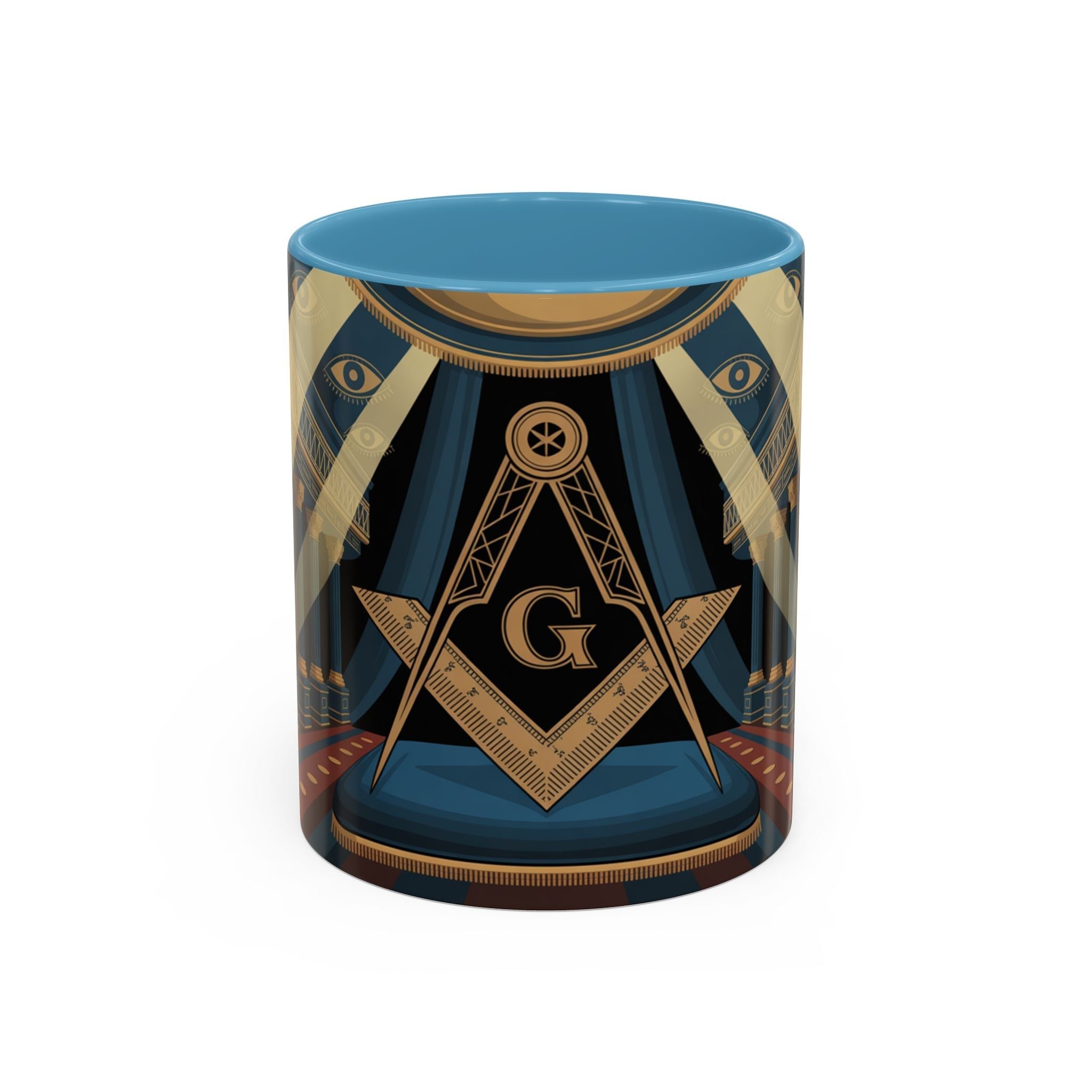 Premium Ready to Go Accent Coffee Mug | Unique Gift for Freemasons, Rituals, Collectibles, Home Decor, Coffee Lover's Item - Masonic Mugs